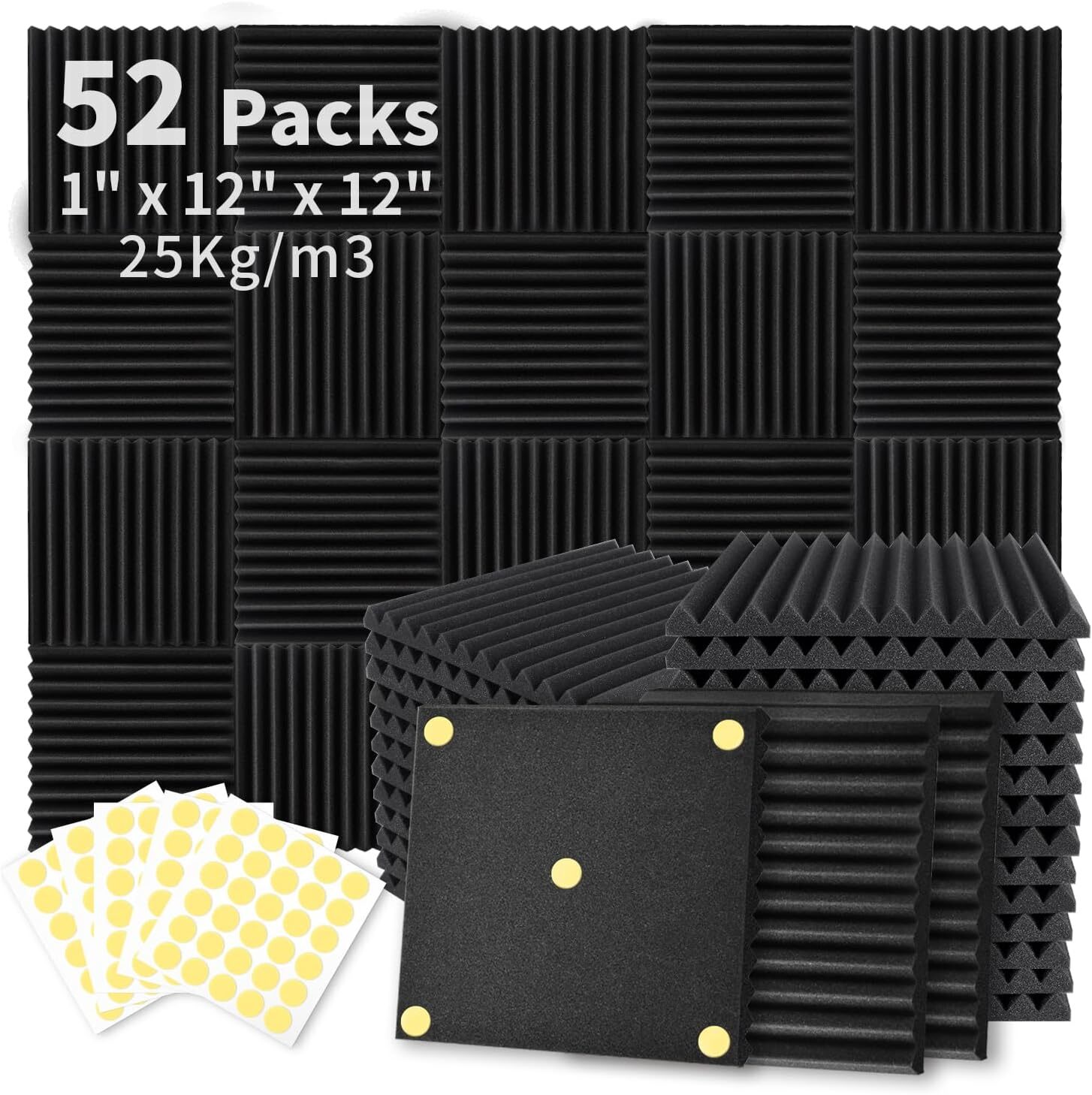 Picture of The 52-Pack Acoustic Foam Panels Product Review - Soundproof Tech
